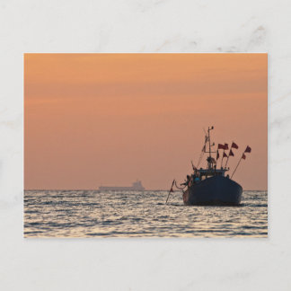 Fischerboot in der Ostsee Postkarte