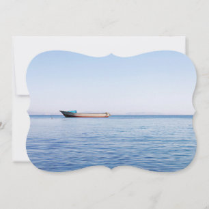 Fischerboot in ruhiger See Einladung