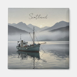 Fischerboot in Schottland Magnet