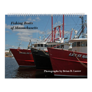 Fischerboot-Kalender 2014 Massachusetts Kalender