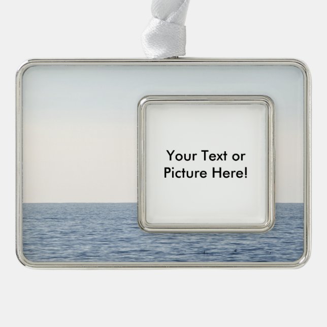 Fischerboot Rahmen-Ornament Silber (Vorderseite)