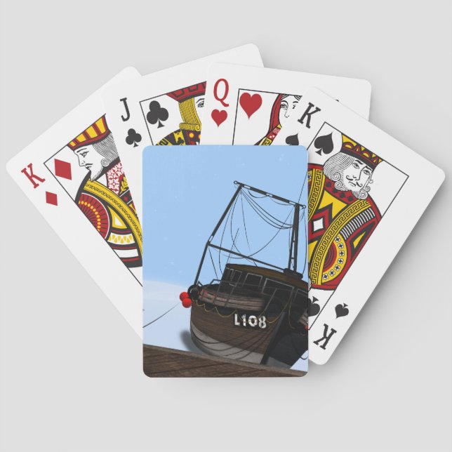 Fischerboot Spielkarten (Rückseite)