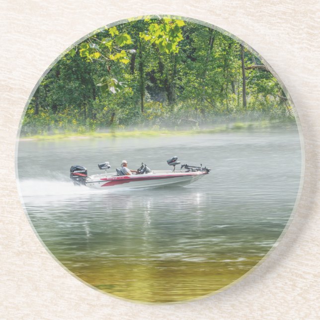 Fischerboot unterwegs getränkeuntersetzer (Vorne)