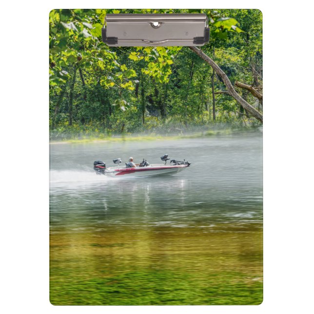 Fischerboot unterwegs klemmbrett (Vorderseite)
