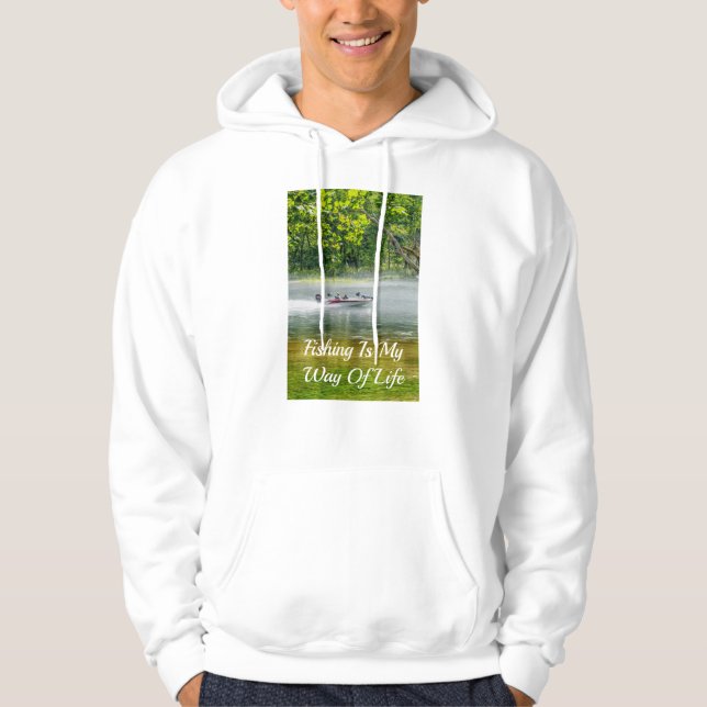 Fischerboot unterwegs Sweatshirt Hoodie (Vorderseite)