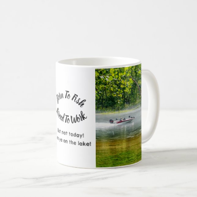 Fischerboot unterwegs Tasse (VorderseiteRechts)