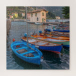 Fischerboote am See in Riva del Garda Italien Puzzle<br><div class="desc">Dieses landschaftliche Puzzle beinhaltet bunte Fischerboote auf dem See an der Riva del Garda in Italien #boats #fish #fish #fish #lake #water #water #country #jigsaw #puzzle #jigsawpuzzle #gifts #fun #stockingstuffers #games #nature</div>