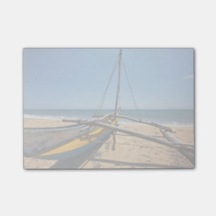 Fischerboote am Strand Post-it Klebezettel