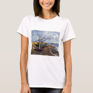 Fischerboote am Strand T-Shirt