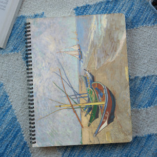 Fischerboote am Strand von Vincent Van Gogh, Notizblock