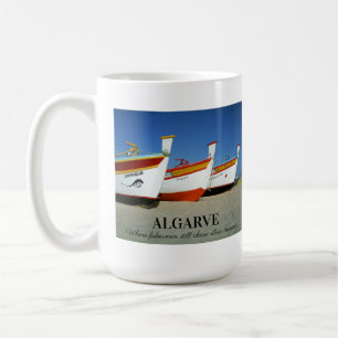 Fischerboote auf dem Foto der Algarve Kaffeetasse