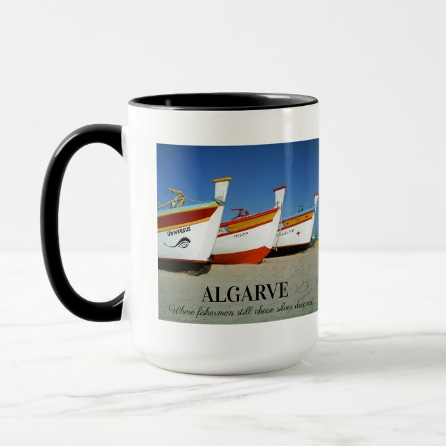 Fischerboote auf dem Foto der Algarve Tasse (Links)