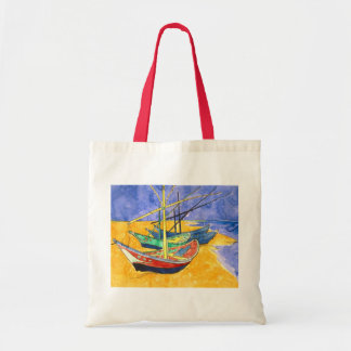 Fischerboote Beach Saintes-Maries Van Gogh Fine Tragetasche