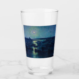 Fischerboote im Mondlicht (Camaret, Frankreich) Glas