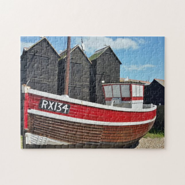 Fischerboote in Hastings Sussex Puzzle (Horizontal)