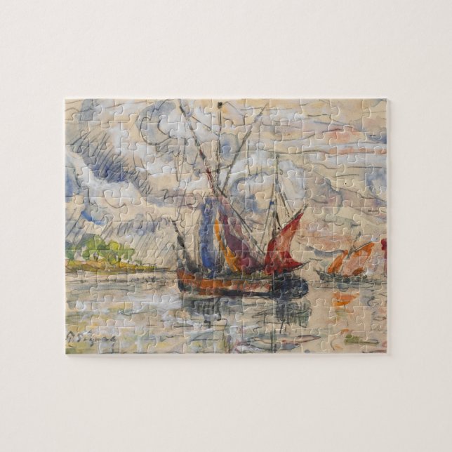 Fischerboote in La Rochelle, c.1919-21 Puzzle (Horizontal)
