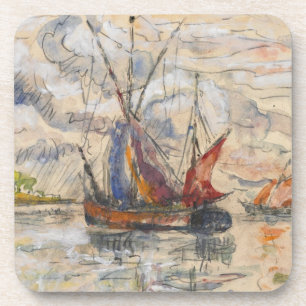 Fischerboote in La Rochelle, c.1919-21 Untersetzer