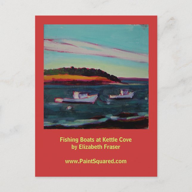 Fischerboote ・ Kettle Cove ・ Maine Coast Postcard Postkarte (Vorderseite)