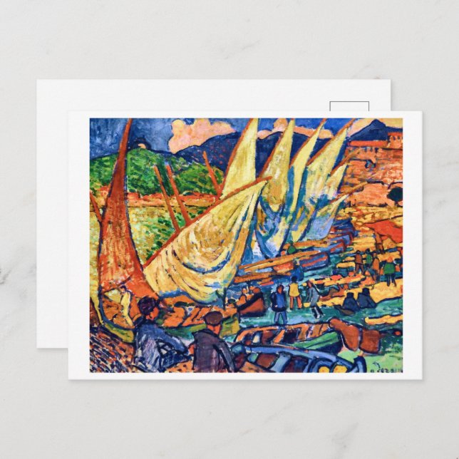 Fischerboote, Kollision | Andre Derain | Postkarte (Vorne/Hinten)