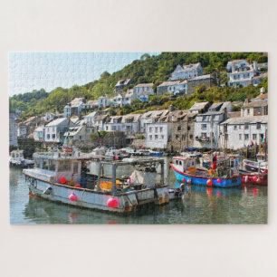 Fischerboote, Polperro, Cornwall, England Puzzle