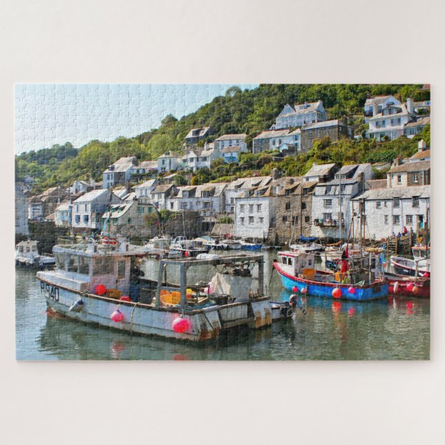 Fischerboote, Polperro, Cornwall, England Puzzle (Horizontal)