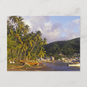 Fischerboote, Soufriere, St. Lucia, Karibik Postkarte