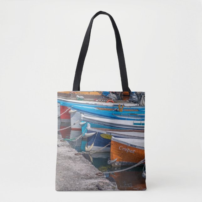 Fischerboote Taschen-Tasche (Vorderseite)