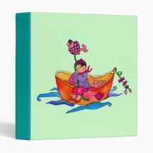 Fischerboote und eine kleines Mädchen Avery Mappe