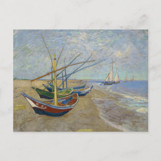 Fischerboote von Vincent Van Gogh Postkarte