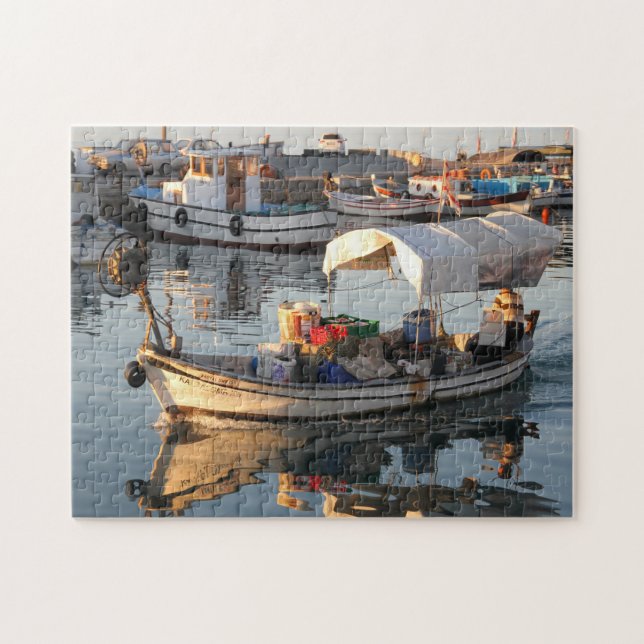 Fischerboote Zypern. Puzzle (Horizontal)