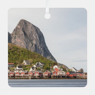 Fischerdorf Lofoten - Norwegen Ornament Aus Metall