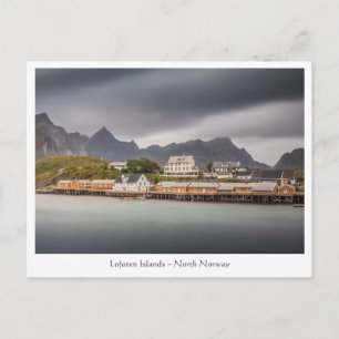 Fischerdorf Lofoten Norwegen Postkarte