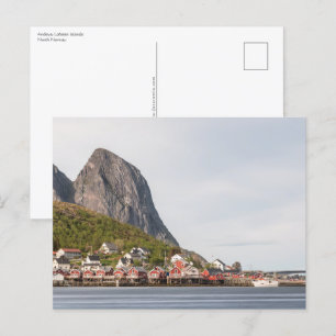 Fischerdorf Lofoten Postkarte