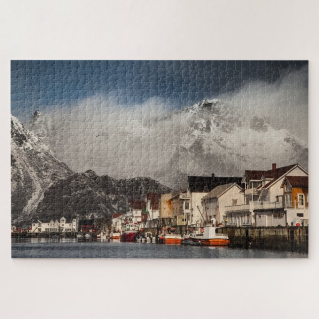 Fischerdorf Lofoten Puzzle (Horizontal)