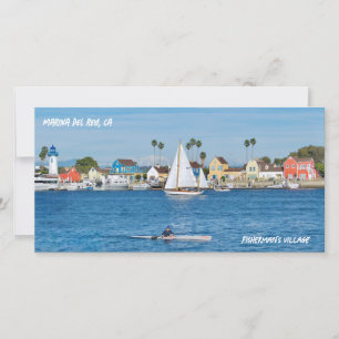 Fischerdorf - Marina Del Rey, CA Dankeskarte