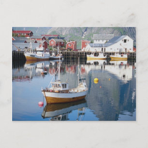 Fischerdorf Reine, Lofoten, Norwegen Postkarte