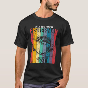 Fischerei 1930 92Geburtstag 96 Jahre alter Fischer T-Shirt