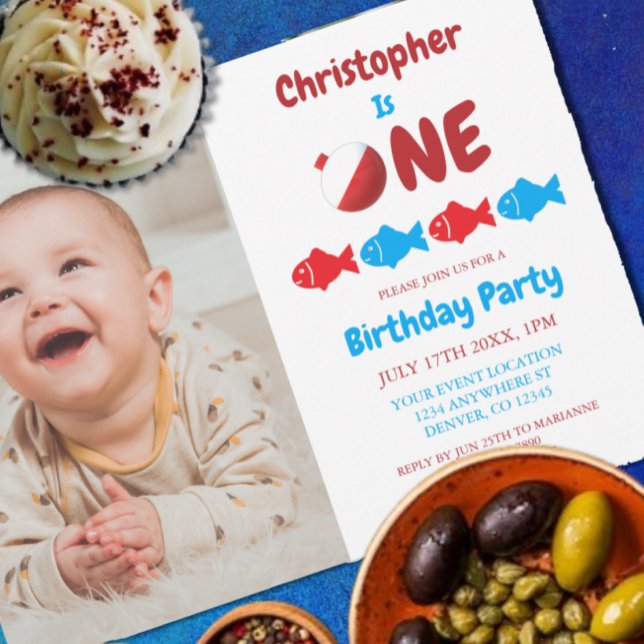 Fischerei 1. Geburtstag Einladung (Von Creator hochgeladen)