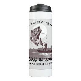 Fischerei am Fisherman-See Vintages Geschenk Thermosbecher