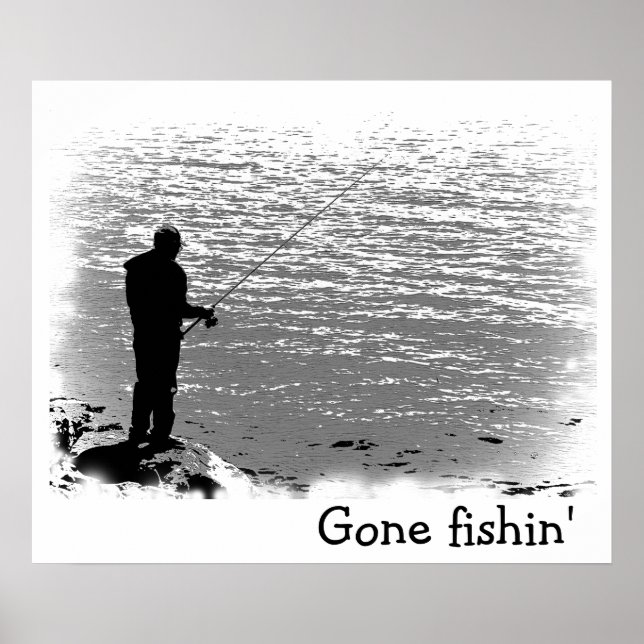 Fischerei am See Poster (Vorne)