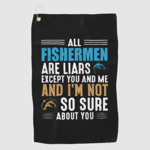 Fischerei Art All Fisherman Golfhandtuch