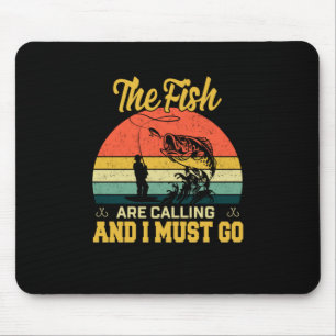 Fischerei Art der Fische rufen Mousepad