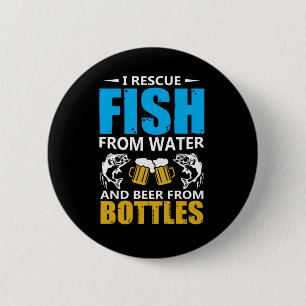 Fischerei Art I Rettung von Fischen aus Wasser Button