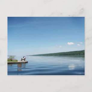 Fischerei auf dem Cayuga-See Postkarte