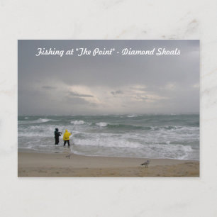 Fischerei auf der OBX-Postkarte Diamond Shoals Postkarte