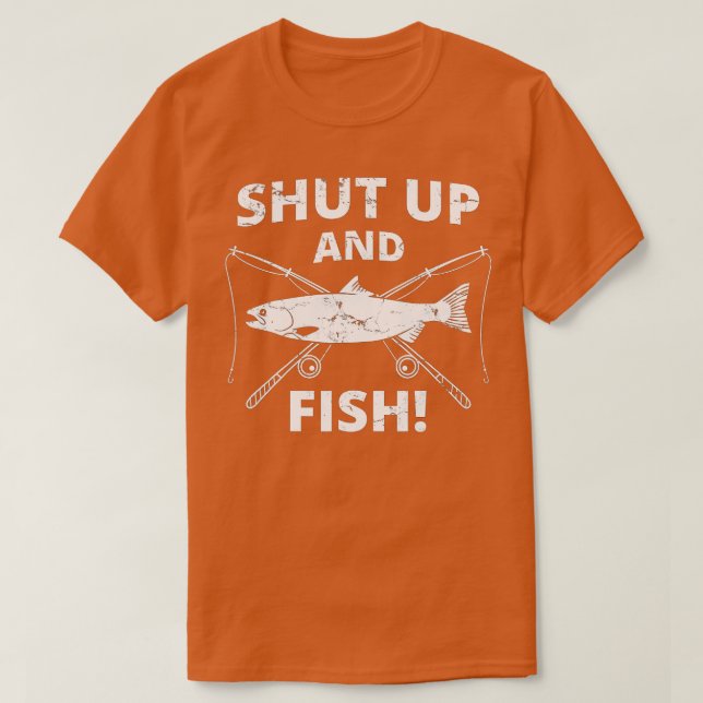 Fischerei auf der Sonnenseite - Fischfang T-Shirt (Design vorne)