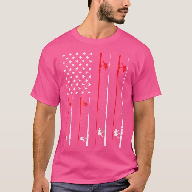 Fischerei auf Flaggen T-Shirt (Vorderseite)
