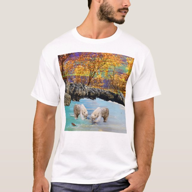 Fischerei auf junge Polarbären, T-Shirt (Vorderseite)