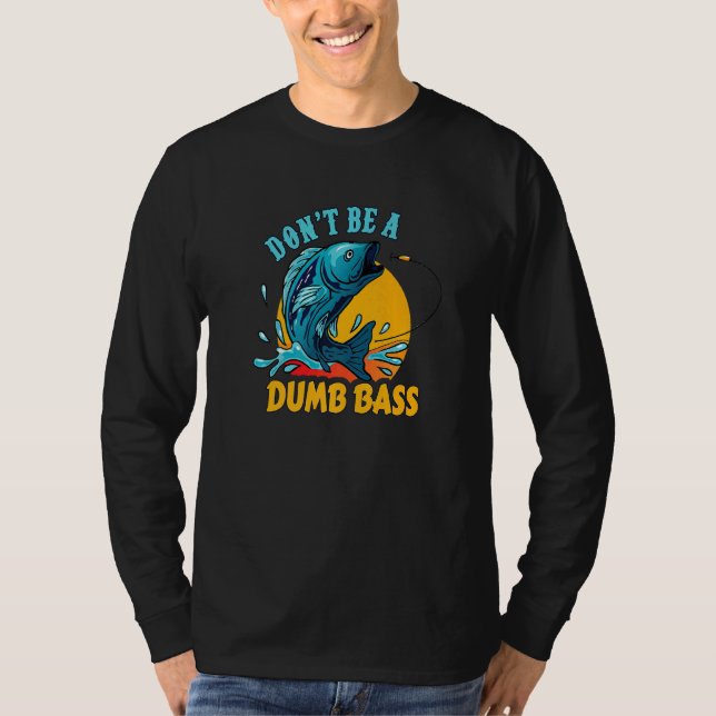 Fischerei Bassfische T-Shirt (Vorderseite)