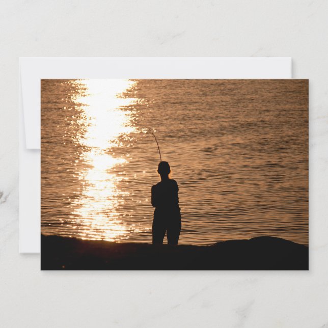 Fischerei bei Sonnenuntergang (Vorderseite)